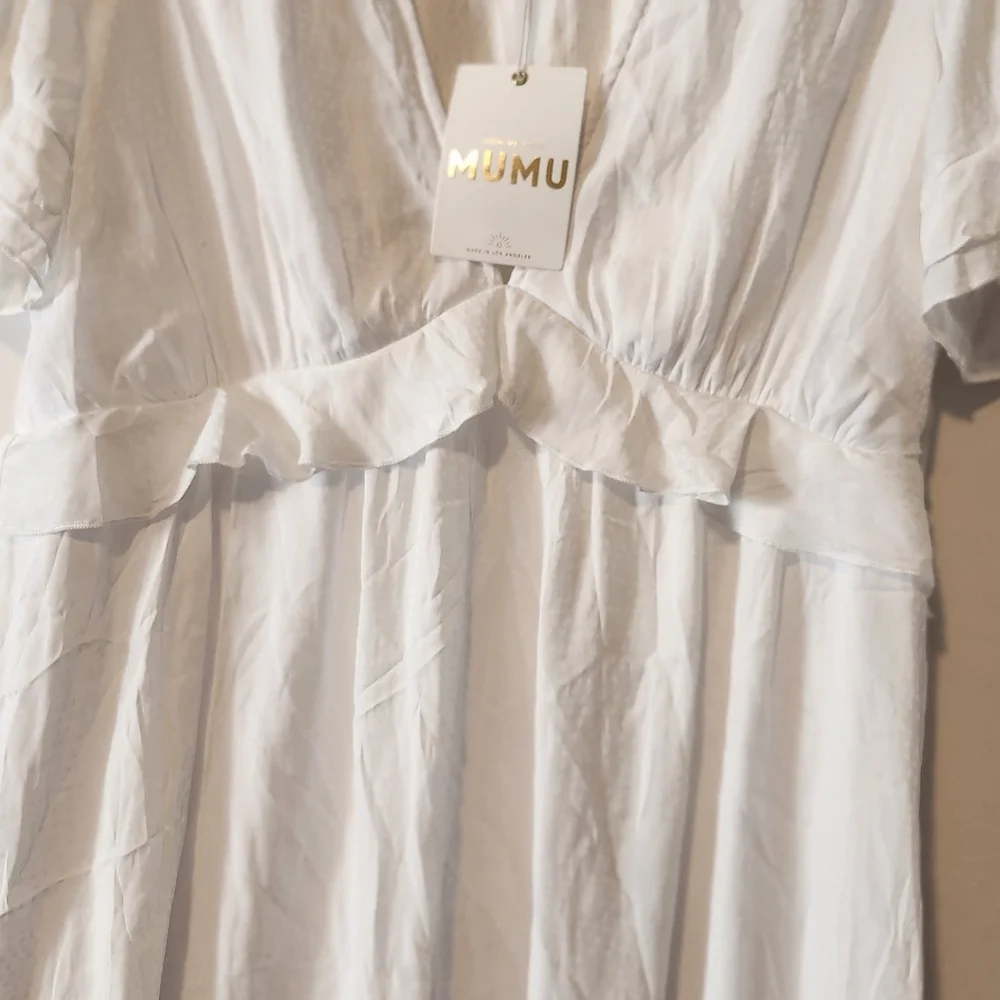 Show Me Your Mumu White Ruffle Dress - Picture 4 of 6